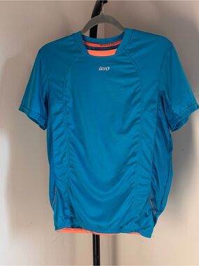 IPSO Men’s Bright Blue Short Sleeve Running Athletic Shirt